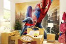 10 oversized Spiderman wall mural for a kid’s room to leave an impression