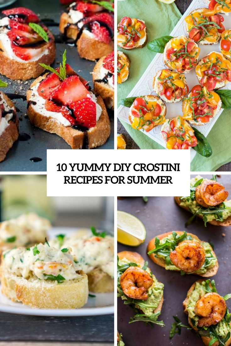 yummy diy crostini recipes for summer cover