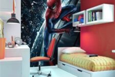 11 oversized Spiderman wall mural for a teenager’s room