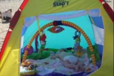 12 colorful outdoor tent for a baby is a great solution to go to the beach
