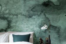 13 smokey emerald tones add texture and look elegant with gilded accents