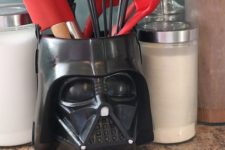 15 Darth Vader utensils holder is a fun touch for any kitchen