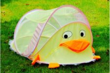 15 cartoon duck portable baby tent in bold yellow for your garden