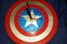 17 such a Captain america shield clock can be DIYed