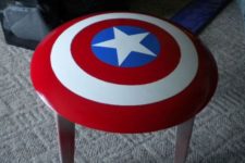 18 turn a usual end table into a Captain America shield