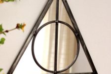 19 wall mirror made as a triangle from Harry Potter and Deathly Hallows