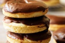 DIY vanilla cake donuts with fudgy Nutella glaze