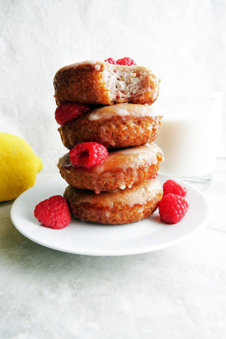 DIY lemon raspberry baked donuts (via https:)