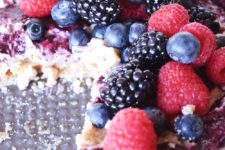 DIY vegan triple berry cheesecake
