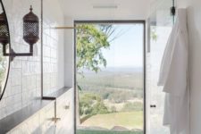 06 a glazed wall offers the views of fields and woodlands, which is enjoyable and relaxing