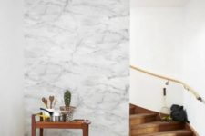 marble accent wall