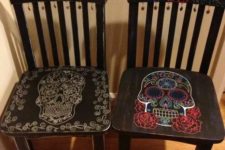 09 sugar skull chairs for Cinco de Mayo and not only