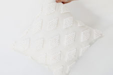 DIY modern pompom pillow