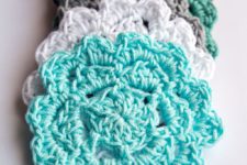 DIY coastal crochet coasters