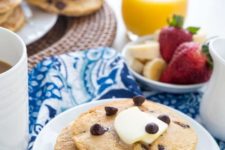 DIY dairy free chocolate chip pancakes