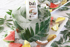DIY palm leaf ice bucket