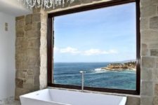 amazing sea view from a bathroom