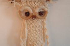 16 such a yarn and branch owl decoration can be hung in any room