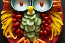 18 stylish veggie serving in the shape of an owl