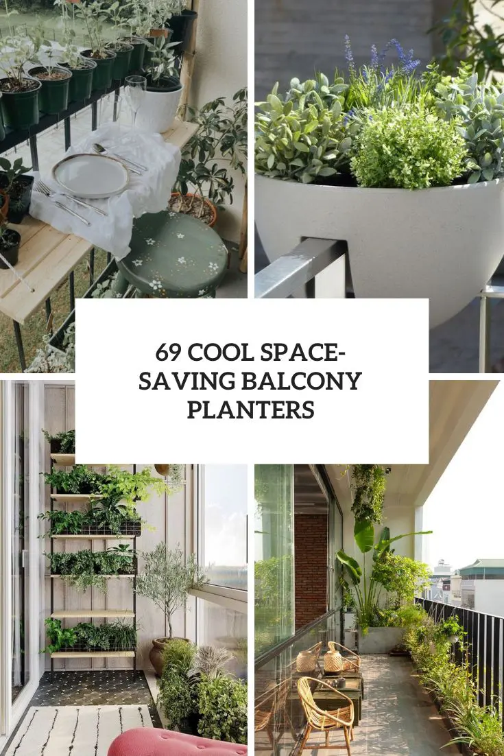 Cool Space Saving Balcony Planters