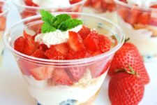 DIY mini berry trifles