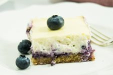 DIY blueberry cheesecake squares