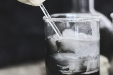 DIY black and white Russian cocktail