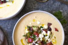 DIY chilled chickpea soup