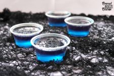 DIY black magic jello shots