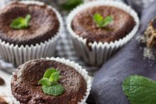 DIY chocolate mint muffins without flour