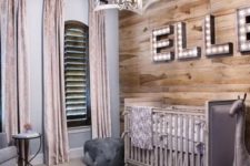 02 a reclaimed wood accent wall makes this space not too girlish and very welcoming