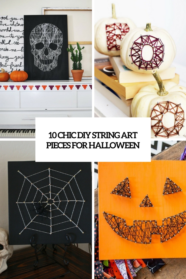 chic diy string art pieces for halloween cover
