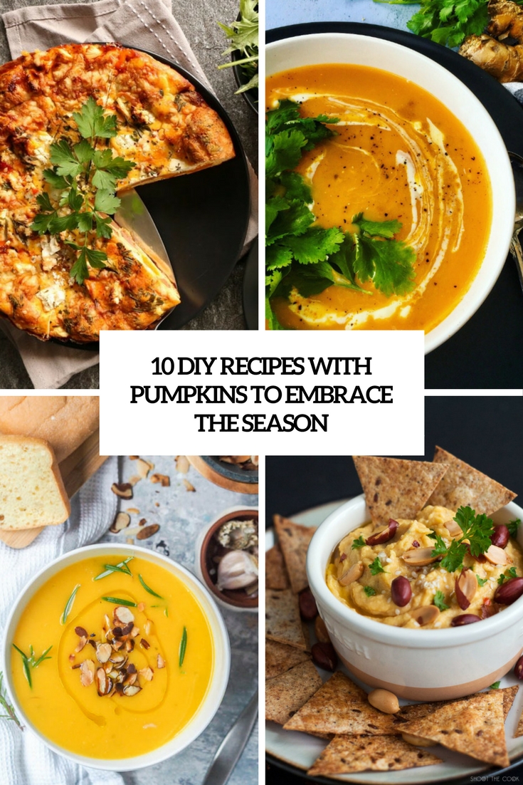 10 DIY Recipes With Pumpkins To Embrace The Season