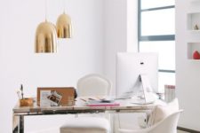 refined feminine home office design