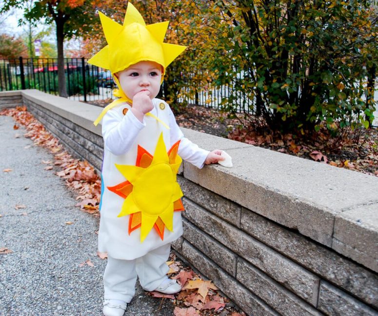 DIY sunshine and rainbow kid's costume (via https:)