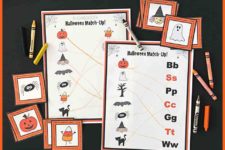 DIY matching games for Halloween
