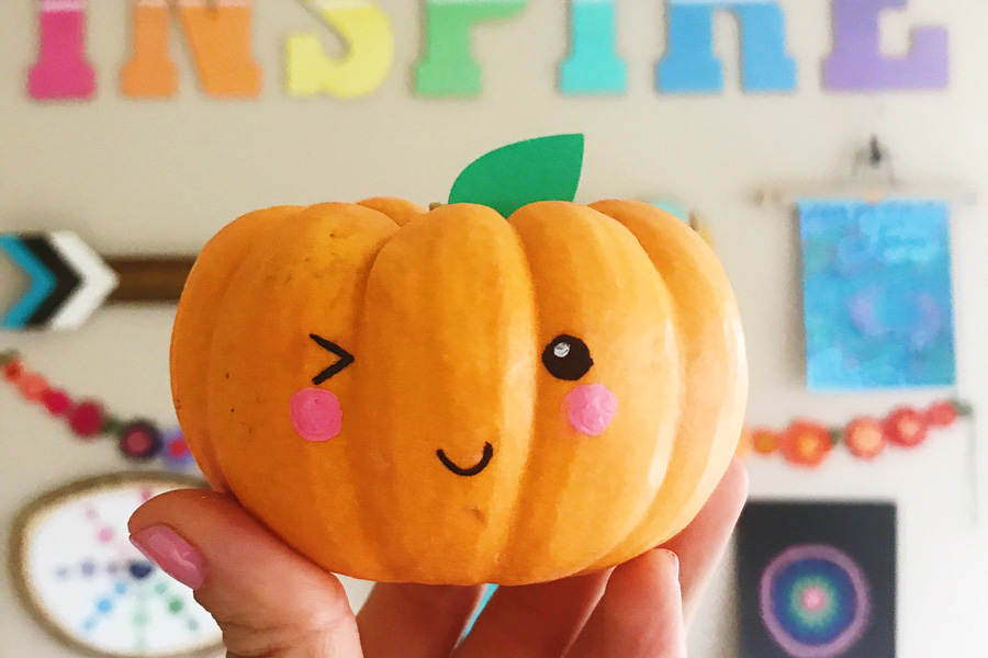 DIY no carve pumpkin painting