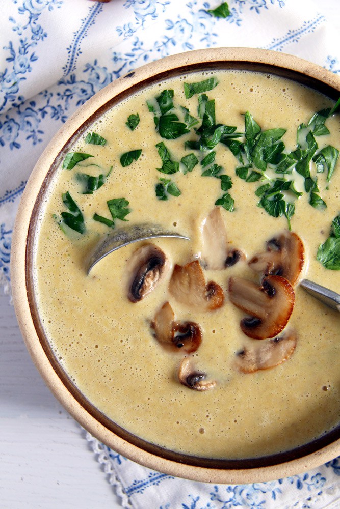 DIY mushroom cream cheese soup (via https:)