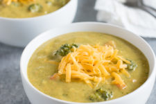 DIY brocooli cheddar potato soup