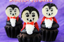 DIY Dracula cupcakes