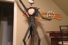 a classy Jack Skellington decoration will be perfect for Halloween, you can place it indoors or outdoors