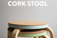 DIY IKEA Frosta stool hack with cork