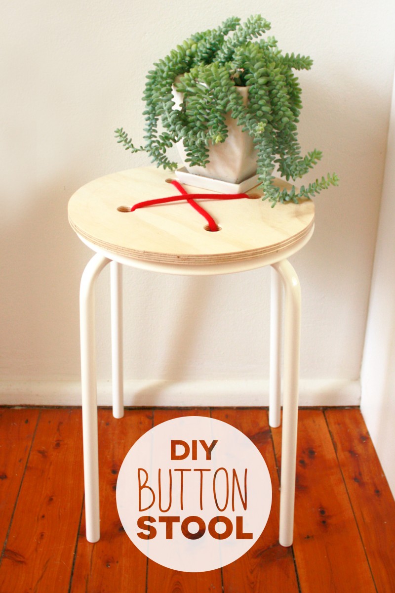 DIY Marius stool into a button one (via makerssociety.com.au)