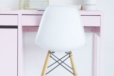 DIY IKEA pink desk hack