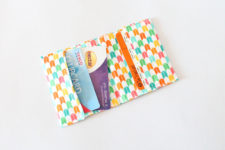DIY fabric card wallet