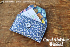 DIY card holder wallet