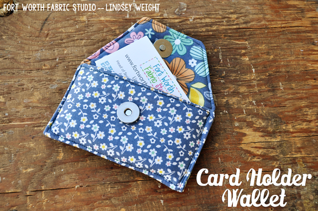 DIY card holder wallet (via fortworthfabricstudio.blogspot.ru)