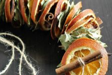 DIY dried orange garland