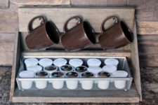 DIY mug rack storage
