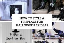 how to style a fireplace for halloween 15 ideas cover
